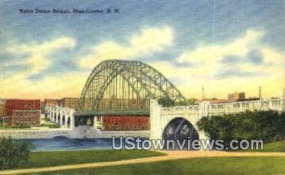 Notre Dame Bridge in Manchester, New Hampshire