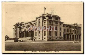 Belgium Belgie Ostend Old Postcard Palais des Thermes