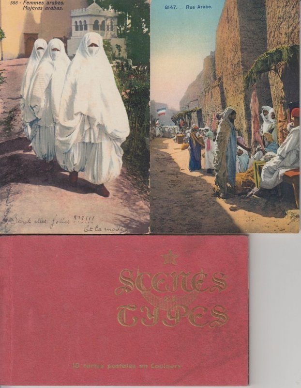 NORTH AFRICA TYPES FOLKLORE 48 Vintage Postcards Mostly pre-1940 (L5778)