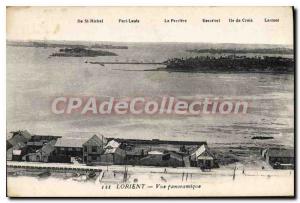 Old Postcard Lorient Panoramic