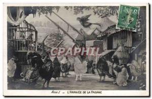 Old Postcard Theater Edmond Rostand Chantecler L & # 39arrivee of pheasant