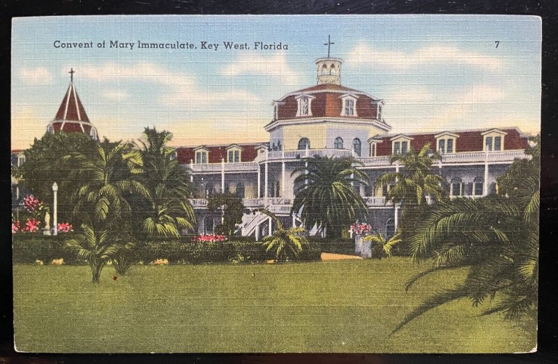 Vintage Postcard 1930-1945 Convent of Mary Immaculate, Key West, Florida (FLA)