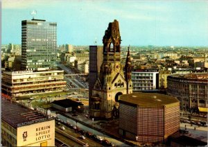 Germany Berlin Europe Center and Kaiser Wilhelm Memorial Chuerch 1971