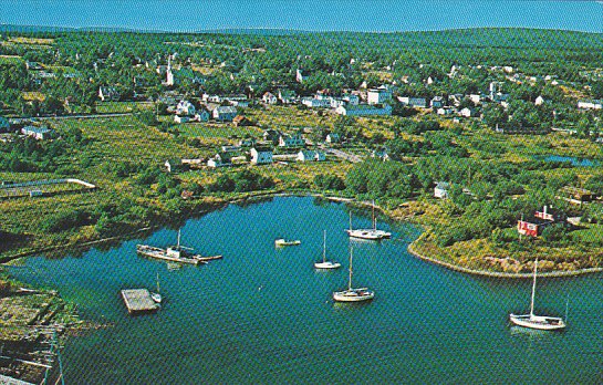 Canada Aerial View of Braddeck Cabot Trail Cape Breton Nova Scotia