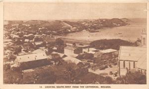 Noumea New Caledonia Bird's Eye View from Cathedral~c1920s Postcard