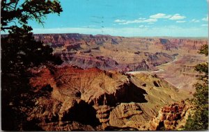 Grand Canyon National Park Arizona AZ Lipan Point Postcard PM Santa Rosa NM WOB 
