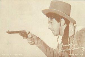 Cowboy Western Fred Mac Murray 1930s Movie Star Postcard 1360