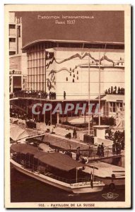 Old Postcard Pavilion Switzerland Paris International Exhibition 1937