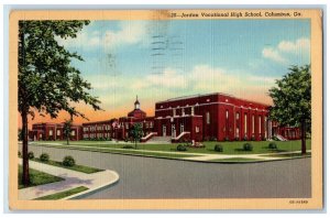 1948 Jordan Vocational High School Exterior Building Columbus Georgia Postcard