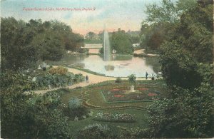 Postcard Ohio Dayton Tropical Gardens Lake National Military Murray 23-10252