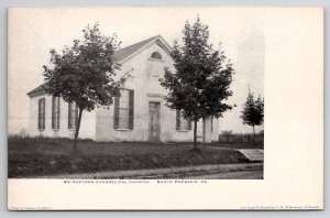 South Perkasie PA Bridgetown Church And P & R Railway Station Postcard N25