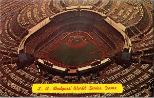 Aerial View, Los Angeles Dodgers World Series Game Vintage Postcard P75
