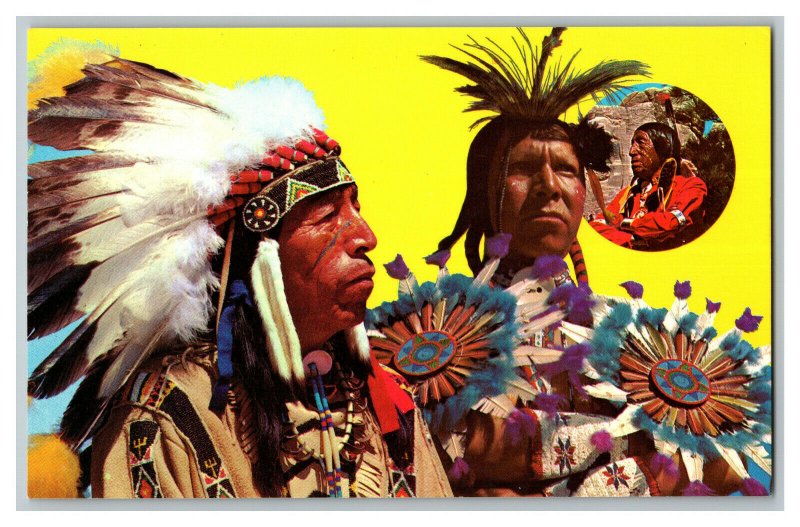 American Indian Scenes Vintage Standard View Postcard