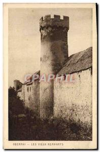 Old Postcard Obernai Les Vieux Remparts