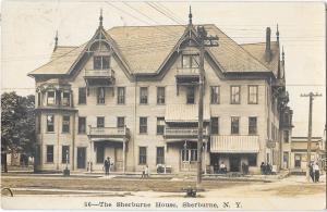 RPPC The Sherburne House - Sherburne NY - Real Photo 1915 Postcard