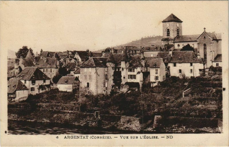 CPA Argentat Vue sur l'Eglise FRANCE (1051125)