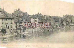 Old Postcard Epinal Old House Quay Rualmenil