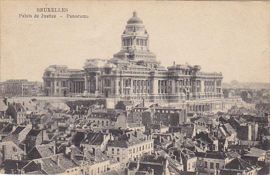 Belgium Brussels Palais de Justice Panorama 1924