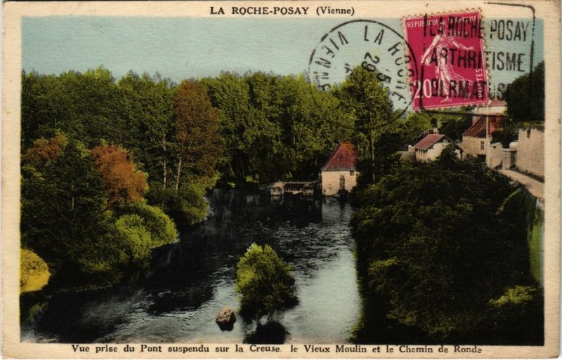 CPA La Roche-Posay - Vue prise du Pont suspendu sur la Creuse (111797)