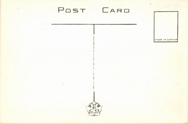 Postcard Ontario Bird's Eye View of Humberstone Coca Cola Sign PECO 1940 K77