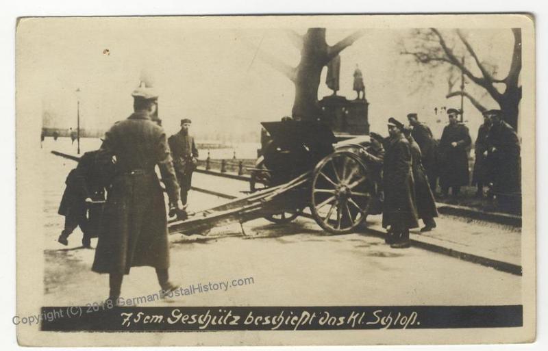 German Revolution 1919 Berlin Strassenkampf Freikorps Shelling Schloss RPP 51824