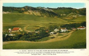 Postcard Wyoming Dude Ranch Big Horn Mountains 56930-C 23-5074