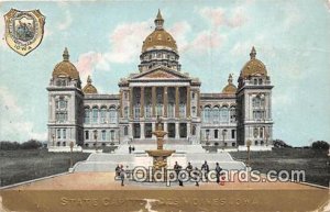 State Capitol Des Moines, Iowa, USA 1910 