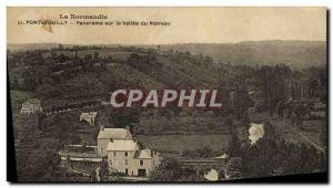 Old Postcard Normandy d & # 39Ouilly panorma Bridge over the valley of noireau