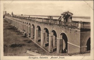Cartagena Colombia Ancient Prison c1910 Vintage Postcard