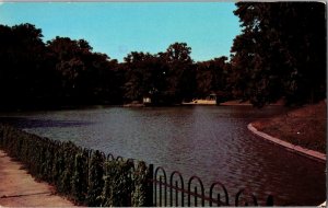 Boat Lake, Druid Hill Park, Baltimore MD Vintage Postcard G77