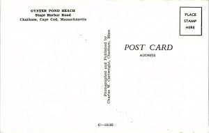 Oyster Pond Beach Chatham Cape Cod Massachusetts Vintage Postcard