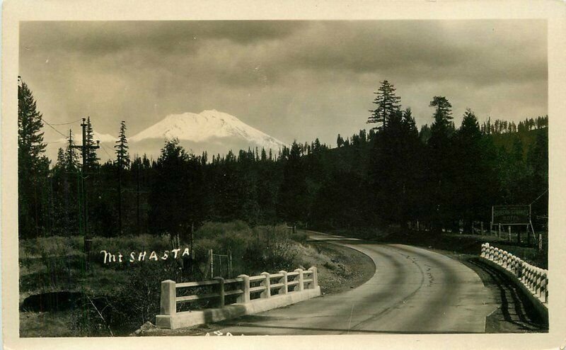 C-1910 Siskiyou California Mt Shasta View RPPC Photo Postcard 20-10160