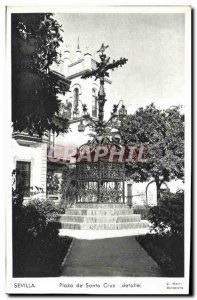 Old Postcard Sevilla Plaza de Santa Cruz