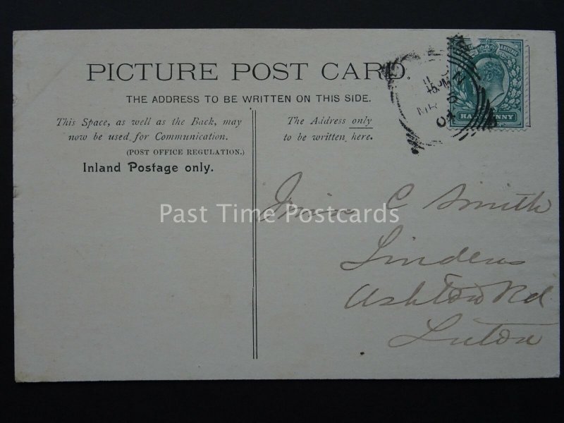 Nottingham VICTORIA STATION AND HOTEL c1904 Postcard