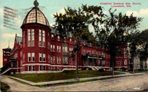 Maine Lewiston Hospital General Ste Marie 1912