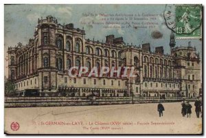 Postcard Old St Germain en Laye Le Chateau North Facade