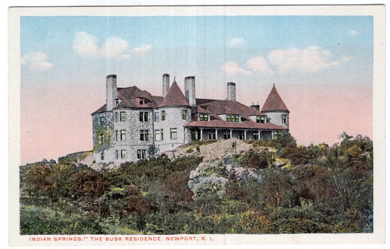 Newport, R.I., Indian Springs, The Busk Residence