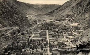 Georgetown Colorado CO Birdseye View Real Photo Postcard