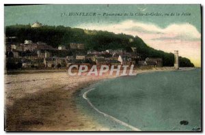 Postcard Old Honfleur Panorama of the Cote de Grace View of al pier