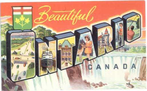 Beautiful Ontario Canada LARGE LETTERS