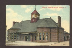 TRENTON NEW JERSEY NJ P&R RAILROAD DEPOT TRAIN STATION VINTAGE POSTCARD