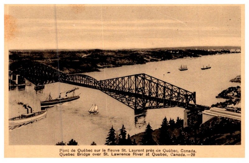 Quebec ,  Quebec Bridge over St.Lawrence River