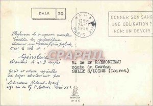 Postcard Modern Suede Advertisement Genoline