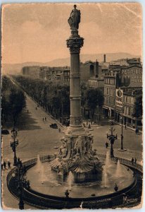 Fountain Cantini and Avenue du Prado, Place Castellane - Marseille, France