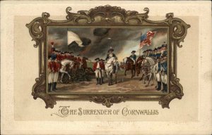 George Washington Patriotic Cornwallis Embossed Winsch c1910s Postcard