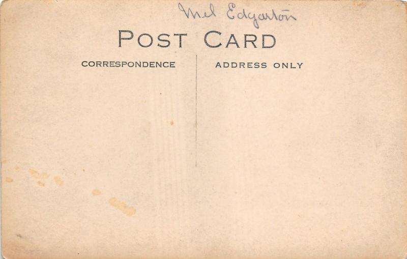 F64/ North Royalton Ohio RPPC Postcard c1910 Mel Edgarton Home Leiter