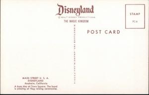 Disney Disneyland Anaheim - Fire Engine Old Postcard #2