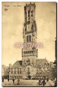 Old Postcard Bruges Les Halles