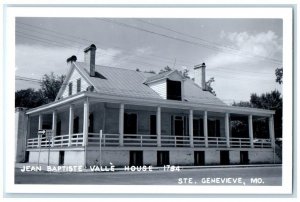 c1950's Jean Baptiste Valle House Ste. Genevieve Missouri MO RPPC Photo Postcard