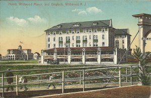 1912 ANTIQUE Postcard - Hotels Wildwood Manor & Greylock, Wildwood NJ - POSTED